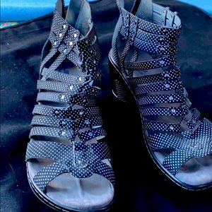 Sandals Jbu stretchy comfy polka dot